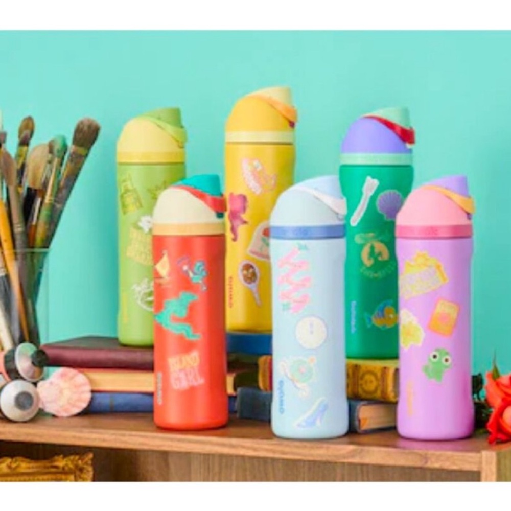 Owala Disney Princess Collection Freesip Water Bottle - Belle, Moana, Rapunzel